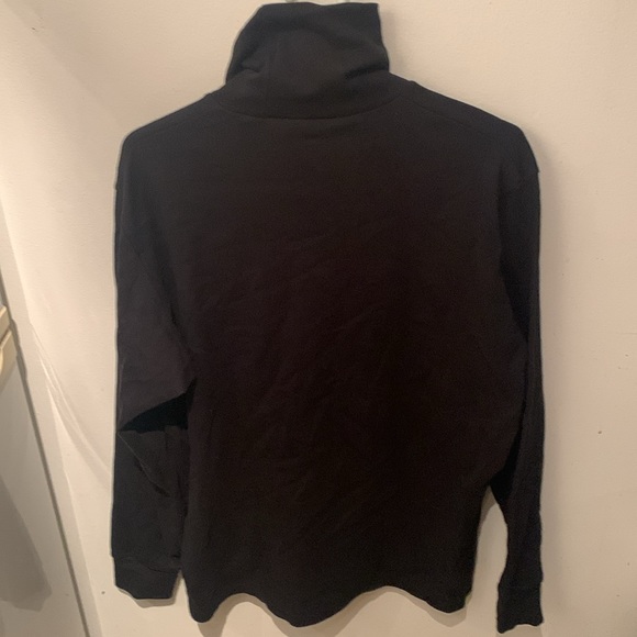 Super Stylish Jet Black 100% Cotton Turtleneck from Uniqlo SZ Large - Picture 6 of 6